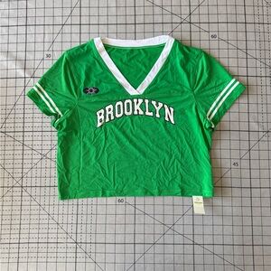 Green Brooklyn Cropped Shirt